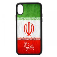 قاب گوشی apple iphone xs max طرح پرچم ایران کد ۱۲۱۸8