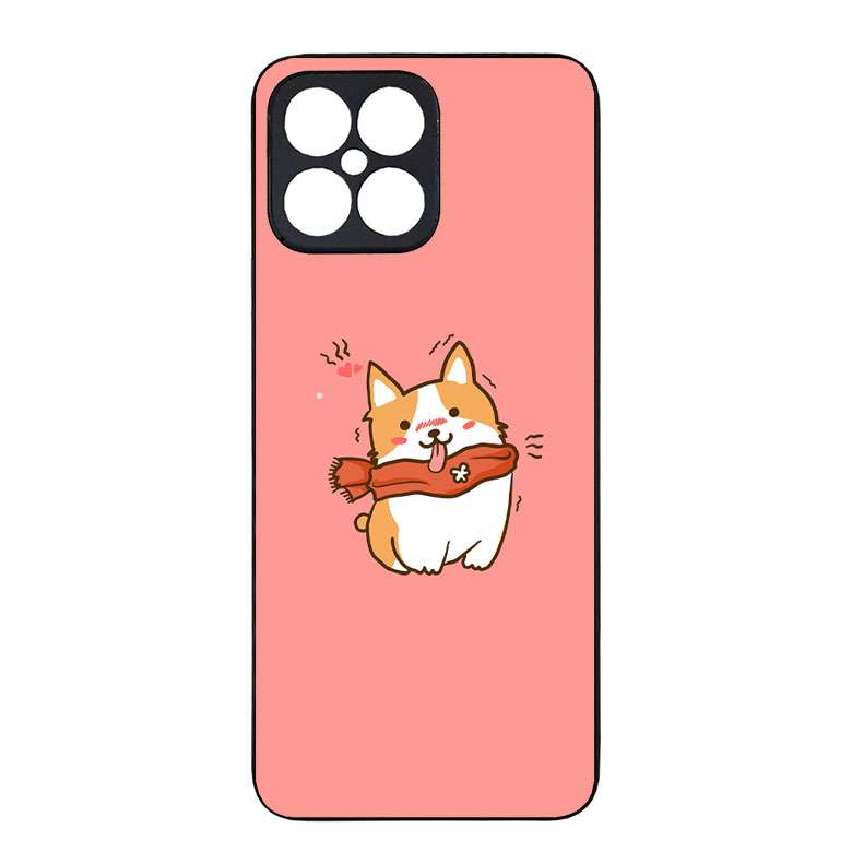 قاب گوشی آنر x6b سیلیکونی مدل دخترانه سگ کیوت